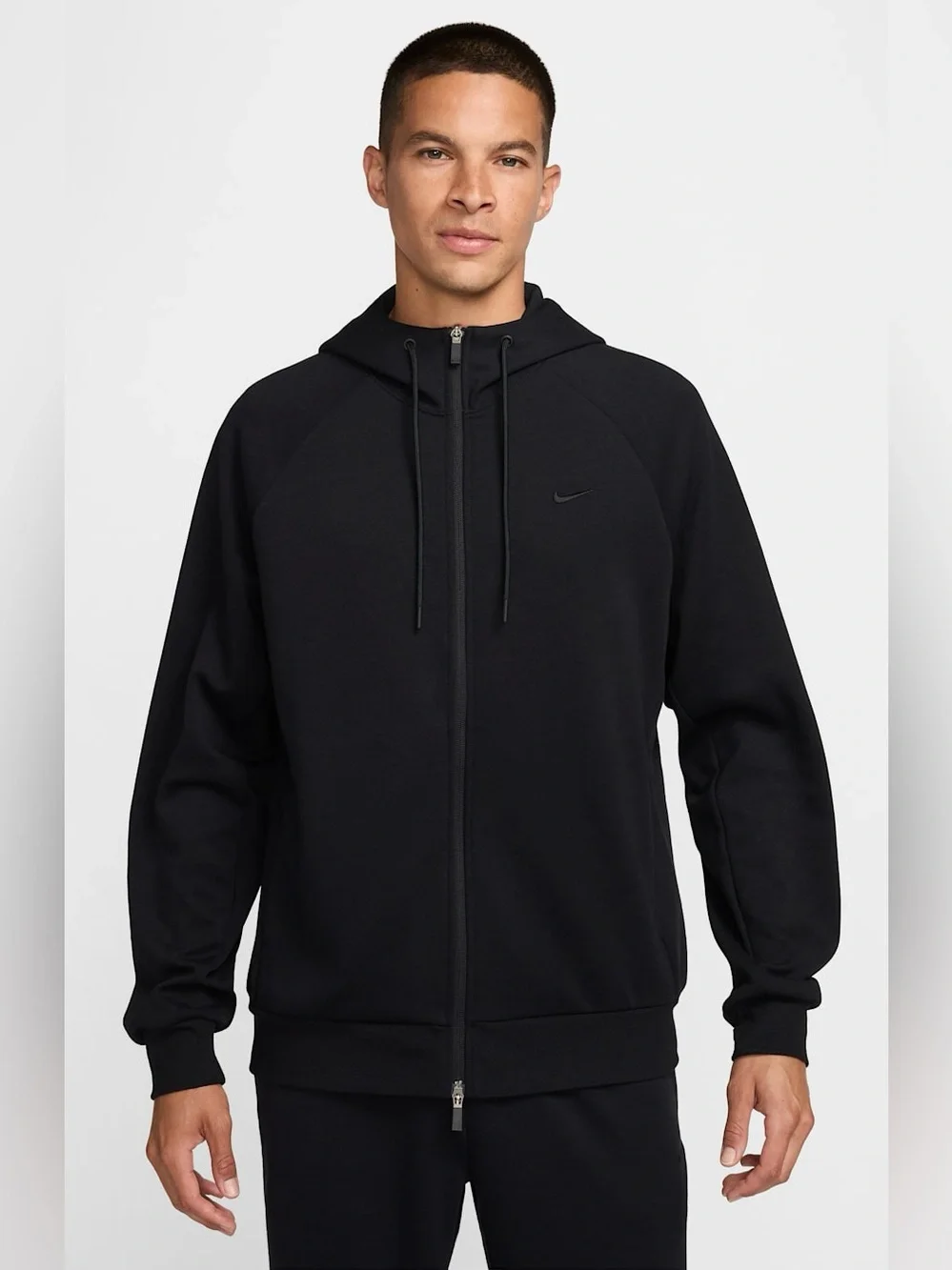 Nike Men's Dri-FIT UV Full-Zip Performance Hoodie - FZ0967-010 - Black - NWT